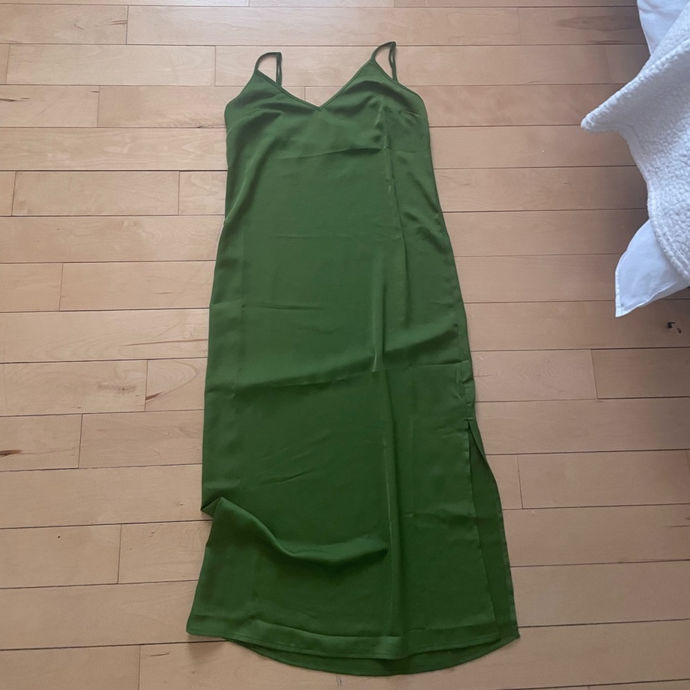 A New Day Green Slip Dress